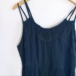 Forever 21 Plus Dress 1x Black crochet Lace
